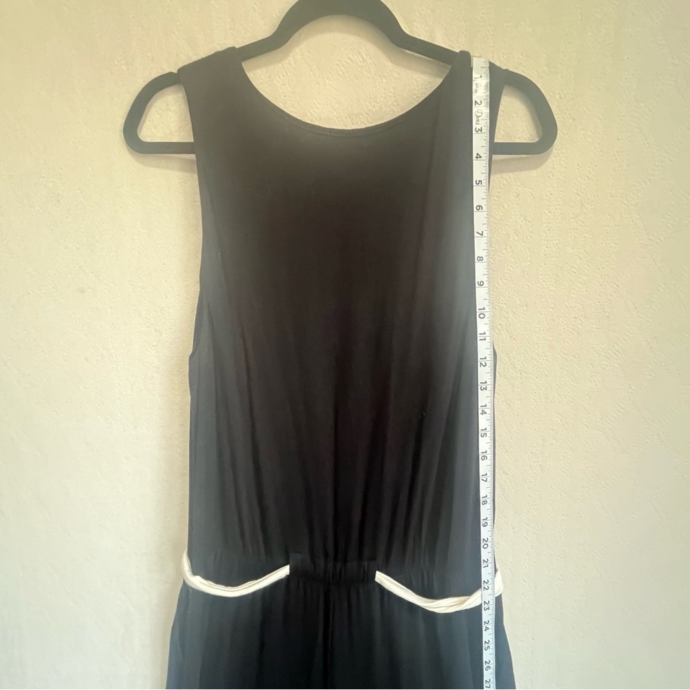 Soma Weekend Wide Leg Black Belted Jumpsuit Sz XL Loungewear - Picture 5 of 15